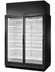 Thumbnail image #1 for True 2-Section Medium Temp Glass Door Retail Merchandiser, Self-Contained, Black Exterior/White Interior, 77.9 Cu. Ft.