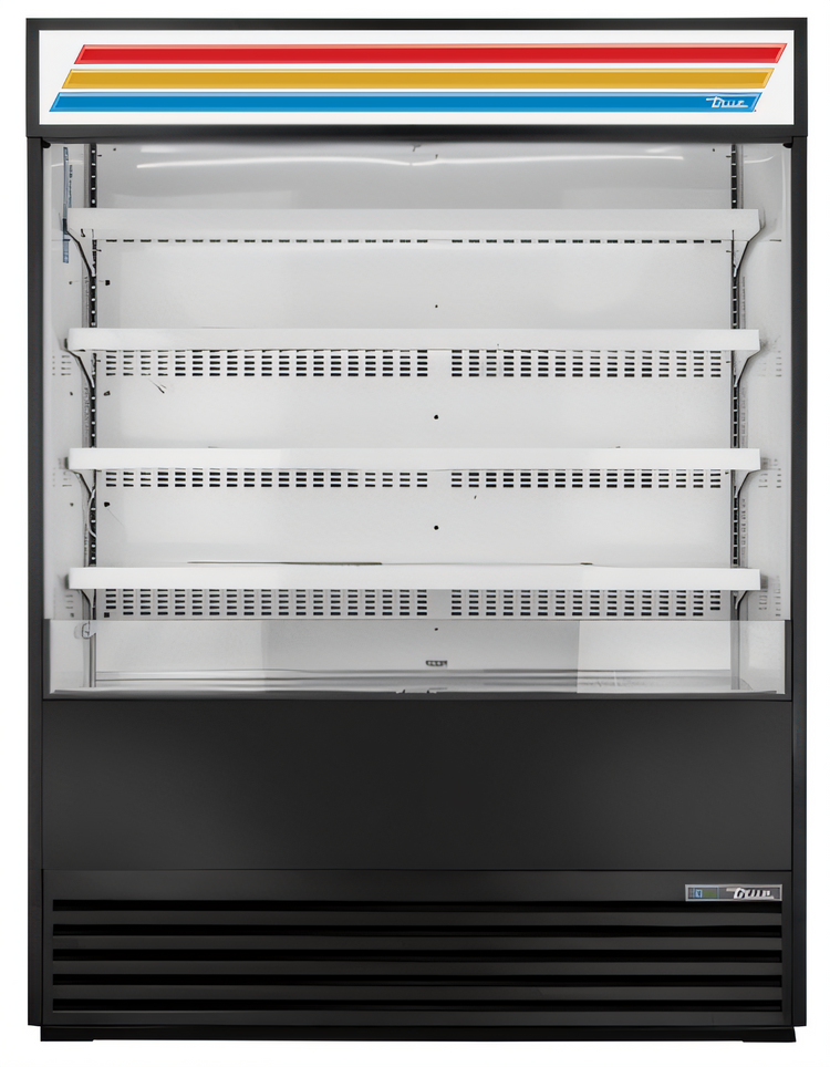 Product image #1 for True 60-Inch Vertical Open Air Merchandiser Refrigerator, Self-Contained R290, Black Exterior