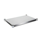 Thumbnail image #1 for John Boos ESSK8-3072 72"W x 30"D Stainless Steel Work Table Undershelf, 18-Gauge Type 400, Satin Finish