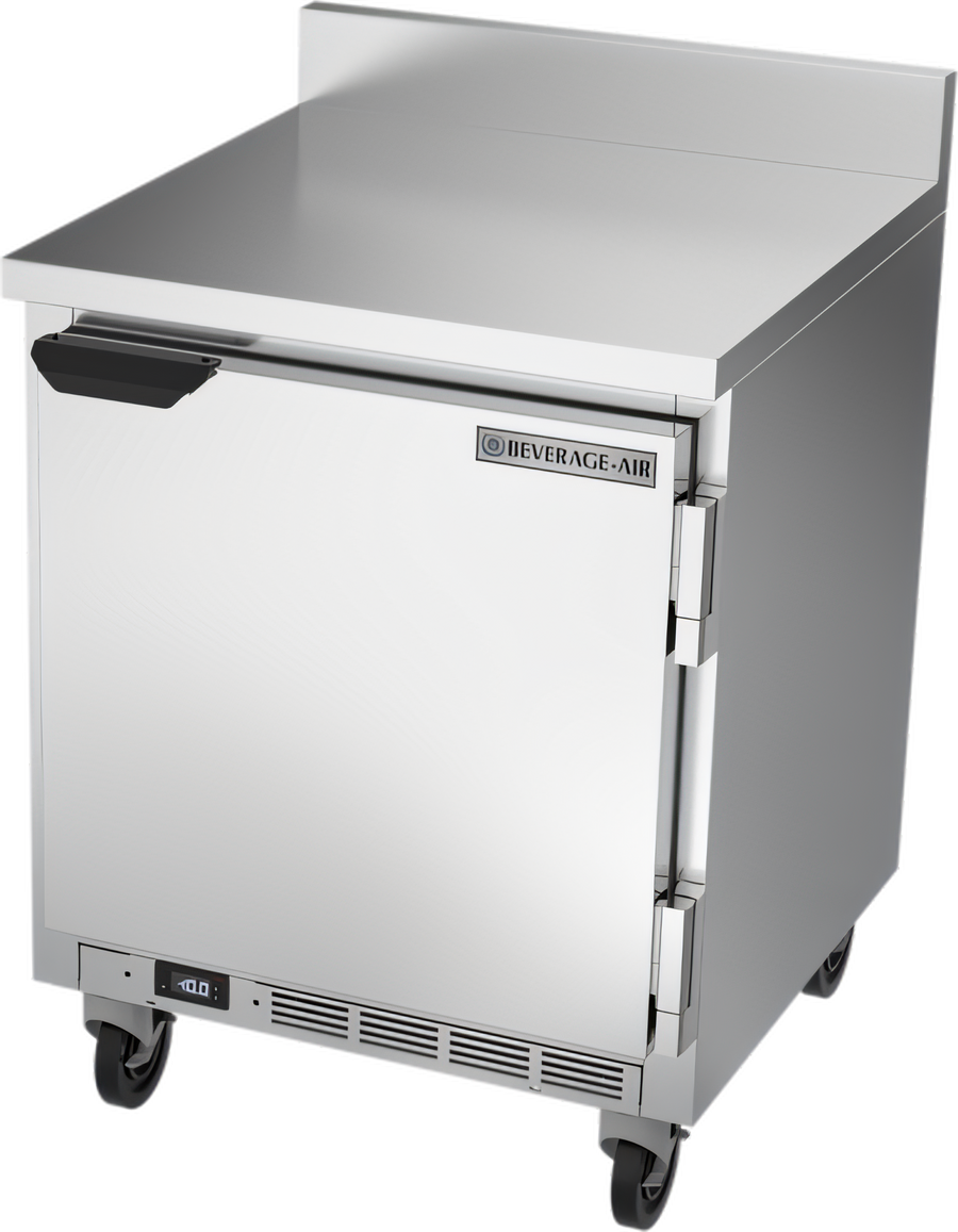 Product image #1 for Beverage-Air WTF27HC-FIP 27-Inch One-Section Worktop Freezer with Solid Door and 4-Inch Backsplash