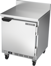 Beverage-Air WTF27HC-FIP 27-Inch One-Section Worktop Freezer with Solid Door and 4-Inch Backsplash