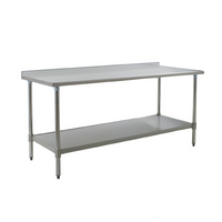 Eagle Group BlendPort Deluxe Series Stainless Steel Work Table with Adjustable Undershelf and 1-1/2 Inch Rear Upturn, 30 x 24 Inches