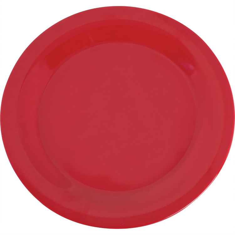 Product image #1 for Sierrus™ 10-1/2 Inch Round Red Melamine Narrow Rim Dinner Plate