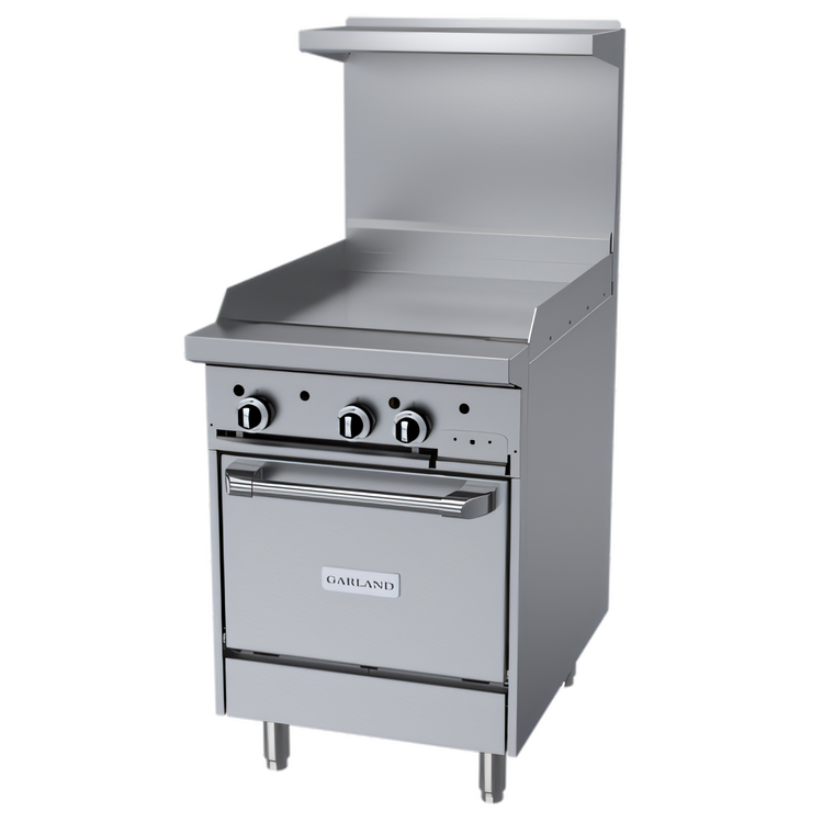 Product image #1 for Garland G Starfire Pro 24-Inch Gas Restaurant Range with Griddle and Space-Saver Oven