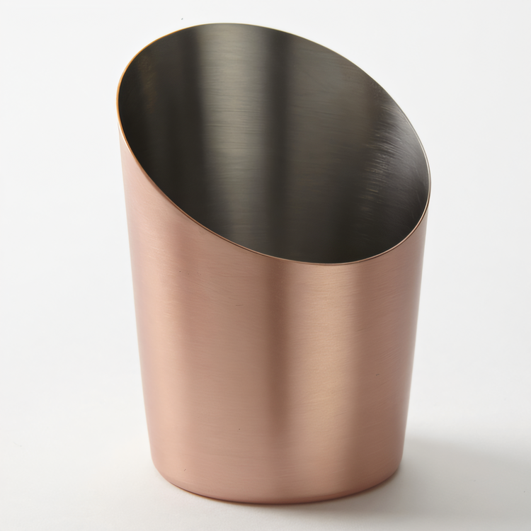 Product image #1 for American Metalcraft 12 oz Round Angled Copper French Fry Cup