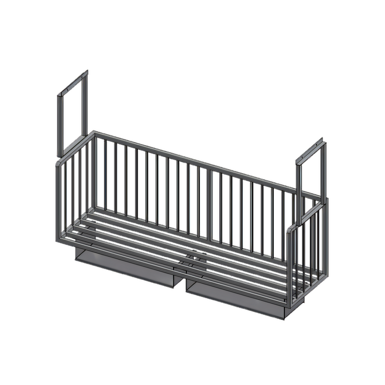 Product image #1 for John Boos Ceiling-Mount Aluminum Meat Boat Rack, 72-Inch W x 20-Inch D
