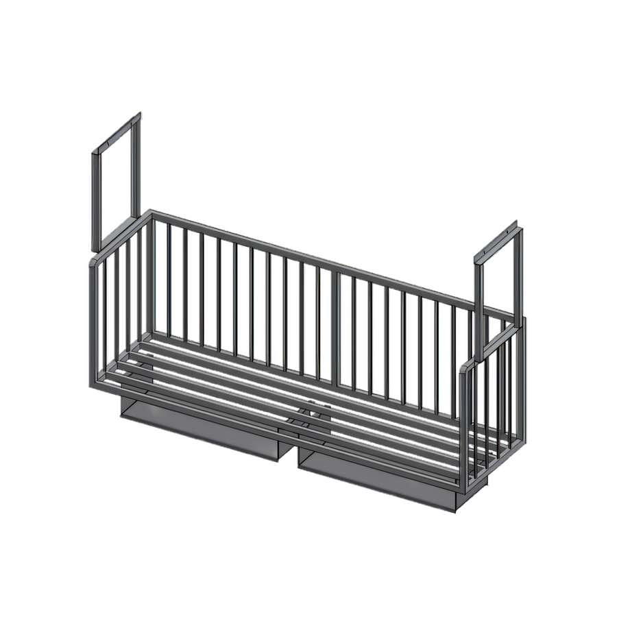Product image #1 for John Boos Ceiling-Mount Aluminum Meat Boat Rack, 72-Inch W x 20-Inch D