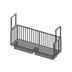 Thumbnail image #1 for John Boos Ceiling-Mount Aluminum Meat Boat Rack, 72-Inch W x 20-Inch D
