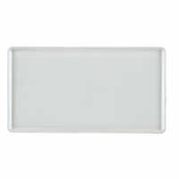 Cambro 12 x 16 Rectangular Low-Profile Fiberglass Dietary Tray for Patient Feeding