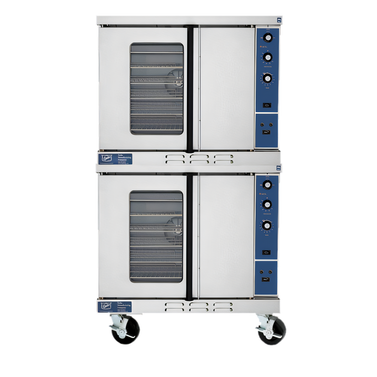 Product image #1 for Duke 613-E4XX Double Deck Deep Depth Electric Convection Oven with Solid State Controls