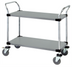 Thumbnail image #1 for Quantum 60-Inch Stainless Steel Utility Bus Cart with 2 Solid Shelves