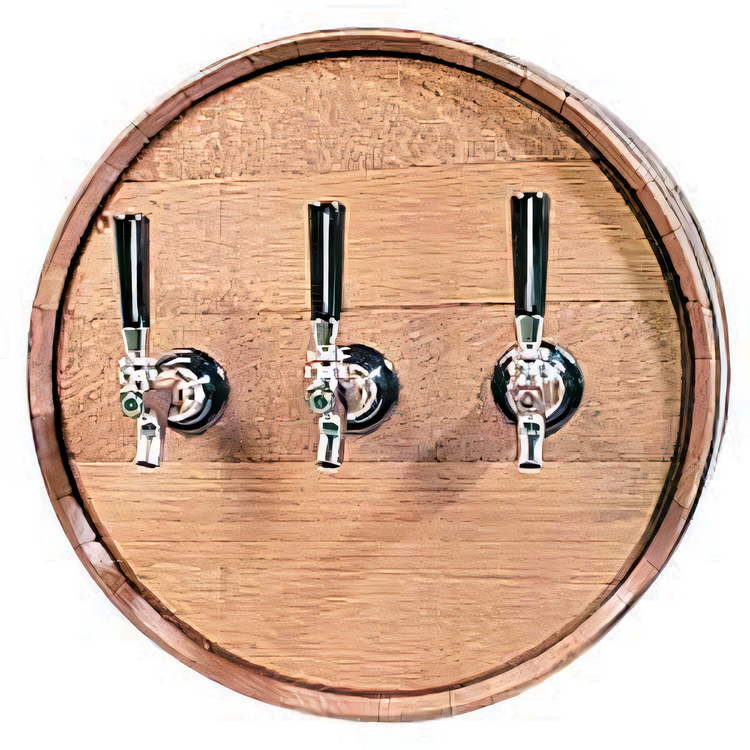Product image #1 for Micro Matic 16-Inch Solid Oak Barrel Head Dispenser