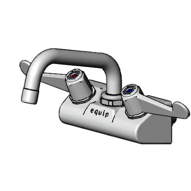 Product image #1 for Low-Lead 4-Inch Wall Mount Mixing Faucet with 6-Inch Swing Nozzle and Wrist Action Handles