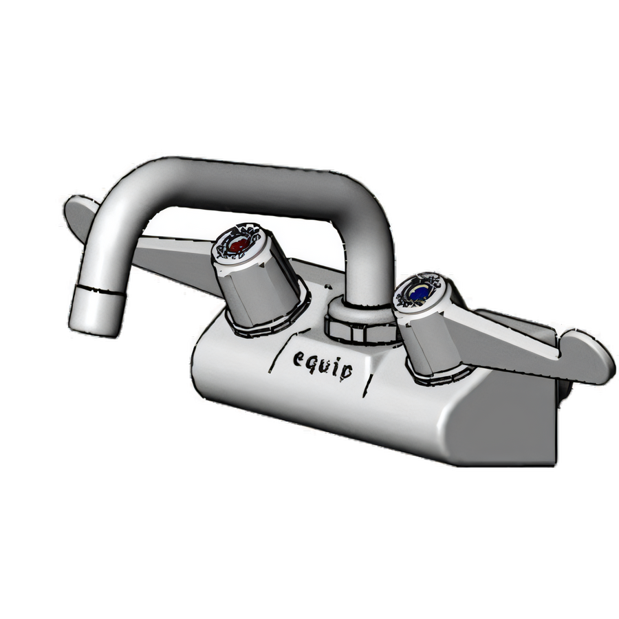Product image #1 for Low-Lead 4-Inch Wall Mount Mixing Faucet with 6-Inch Swing Nozzle and Wrist Action Handles