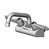 Low-Lead 4-Inch Wall Mount Mixing Faucet with 6-Inch Swing Nozzle and Wrist Action Handles