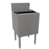 Thumbnail image #1 for Glastender Extra Deep Underbar Ice Bin with Sliding Stainless Steel Cover, 18 x 19 Inches, 69 lb Capacity