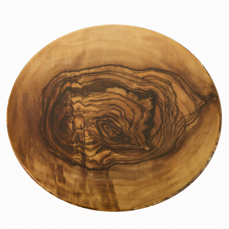 Product image #1 for Naturals 17-1/4 Inch Round Melamine Serving Board with Olive Wood Pattern