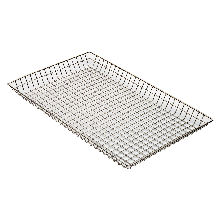 Product image #1 for Winco Rectangular Wire Bagel / Pastry Basket, 26 x 16 x 2 Inches