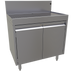 Thumbnail image #1 for Glastender Stainless Steel Underbar Drainboard Cabinet Base with Hinged Doors, 30-Inch W x 19-Inch D