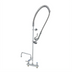 Thumbnail image #1 for EasyInstall 8-Inch Adjustable Center Deck Mount Workboard Pre-Rinse Add-On Faucet with 12-Inch Swing Nozzle