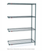 Thumbnail image #1 for Metro Super Erecta Add-On Wire Shelving Unit, 60W x 18D x 63H, 4 Shelves, Metroseal 3 Epoxy-Coated with Microban