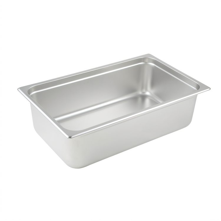 Product image #2 for Winco Full-Size 6-Inch Deep Solid Steam Table Pan, 23 Gauge, Anti-Jamming, 18/8 Stainless Steel