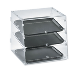 Thumbnail image #1 for Vollrath KDC1418-3-06 Countertop Slant-Front Clear Acrylic Bakery Display Case, Non-Refrigerated, 3 Trays, Front and Rear Doors