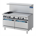 Thumbnail image #1 for Turbo Air Radiance 60-Inch Gas Restaurant Range with 48-Inch Griddle and 2 Standard Ovens