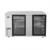 Thumbnail image #1 for Atosa Two-Section Back Bar Cooler with 2 Locking Glass Doors, 68-Inch Wide, 21.5 Cu. Ft.