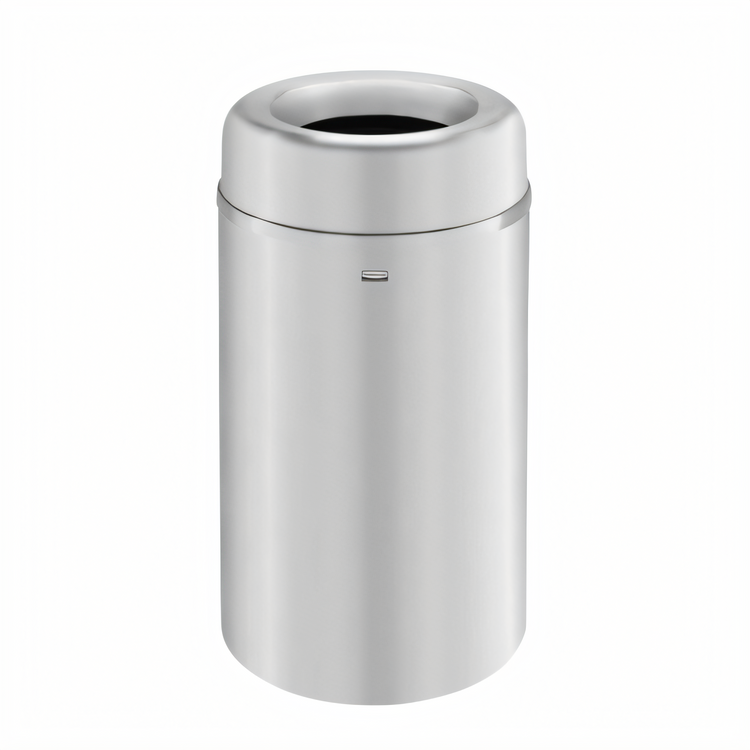Product image #1 for Crowne Collection 30-Gallon Round Open Top Aluminum Waste Receptacle