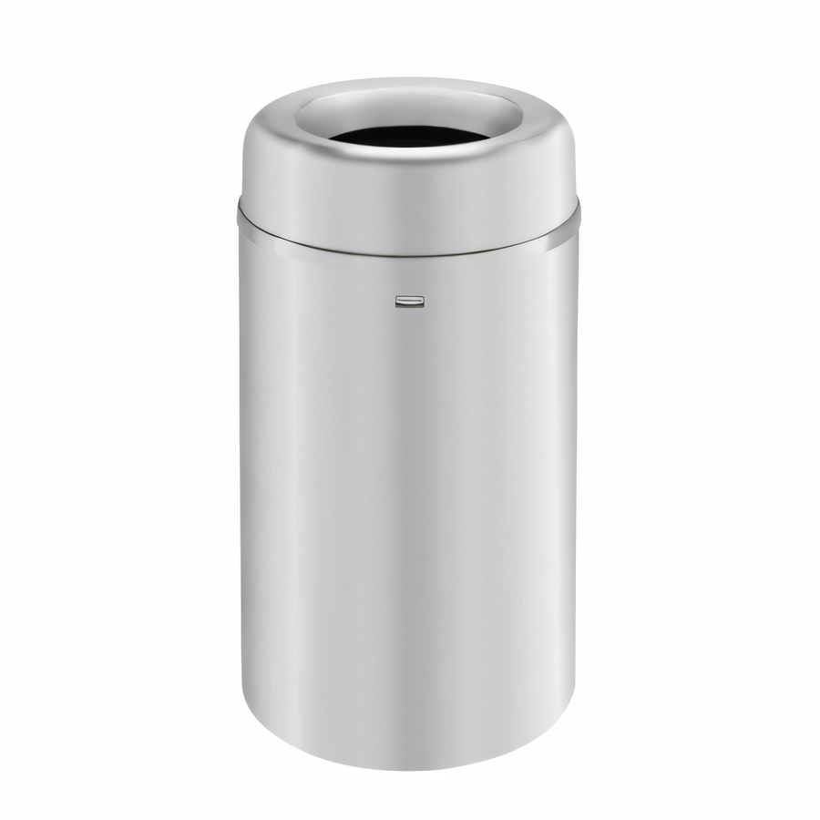 Product image #1 for Crowne Collection 30-Gallon Round Open Top Aluminum Waste Receptacle