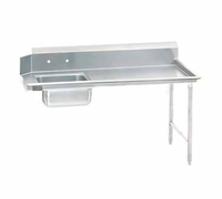 Advance Tabco Special Value Straight Soil Dishtable with Pre-Rinse Sink, Right-Hand Return, 35-Inch, 304 Stainless Steel