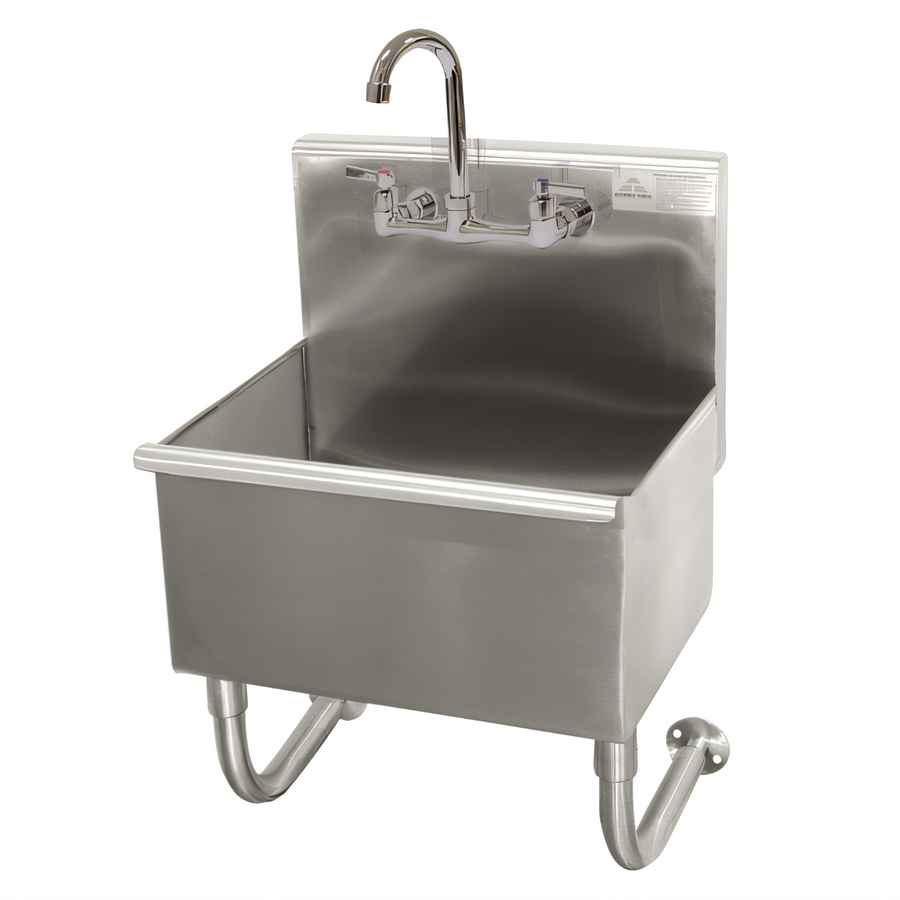 Product image #1 for Advance Tabco Wall-Mounted Stainless Steel Service Sink with K-159 Gooseneck Faucet