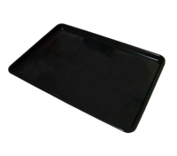 18 x 26 Inch Black Plastic Meat Tray