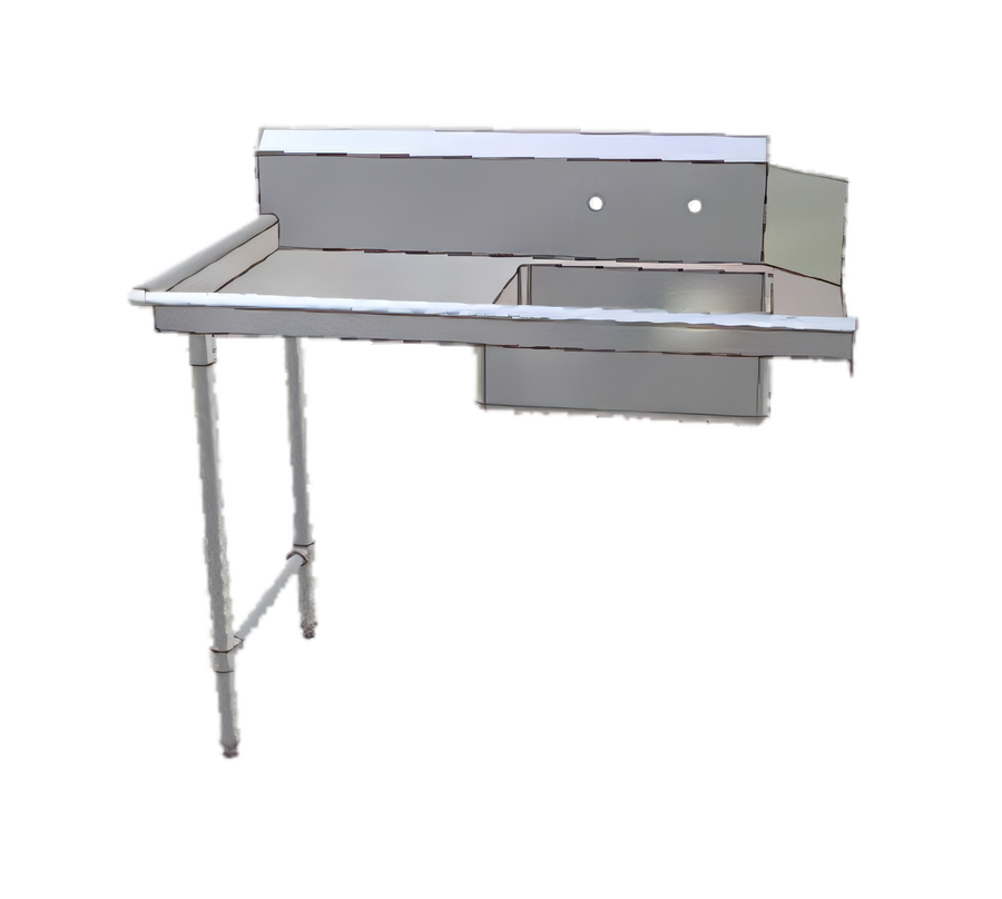 Product image #1 for John Boos 36-Inch Pro-Bowl Soiled Straight Stainless Steel Dishtable with 20" x 20" Pre-Rinse Sink, Left-to-Right Operation