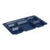 Thumbnail image #2 for Cambro Camwear 6-Compartment Rectangular Compartment Tray, 9 x 15 Inch, Co-Polymer, Navy Blue