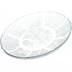 Thumbnail image #1 for Petal Mist 7-1/2 Inch Clear Polycarbonate Round Scalloped Edge Plate