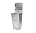 Thumbnail image #1 for Advance Tabco Pedestal-Mounted Hand Sink with 14 x 10 x 5 Inch Bowl, Faucet, Soap and Paper Towel Dispenser, Pedal Valves, Trash Receptacle and Cabinet Storage