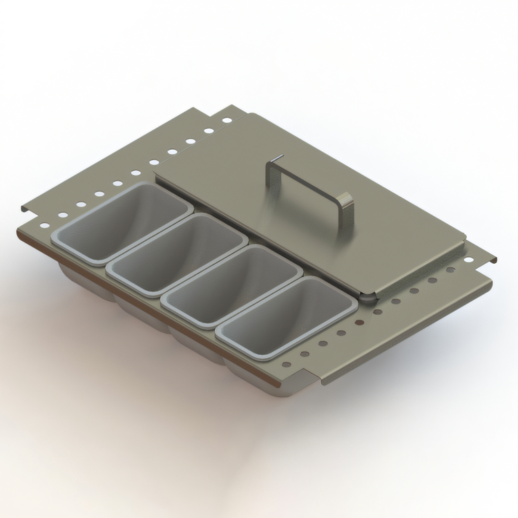 Product image #1 for Glastender Partial Condiment Drawer Insert for 18-Inch Door Opening, 8-Cup Capacity
