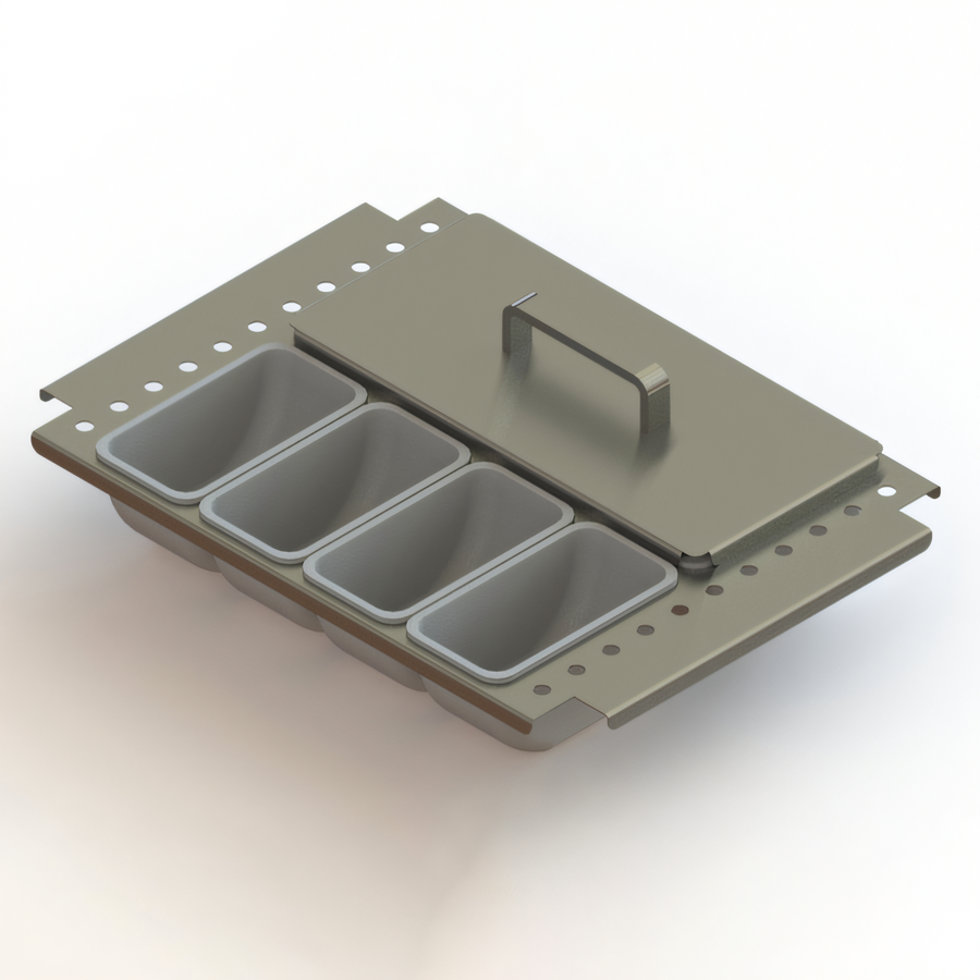 Product image #1 for Glastender Partial Condiment Drawer Insert for 18-Inch Door Opening, 8-Cup Capacity