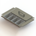 Thumbnail image #1 for Glastender Partial Condiment Drawer Insert for 18-Inch Door Opening, 8-Cup Capacity