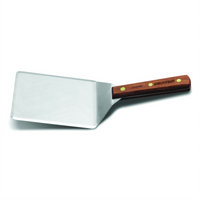 Dexter Russell Traditional Heavy-Duty Stainless Steel 6 x 5 Inch Balanced Hamburger Turner with Rosewood Handle