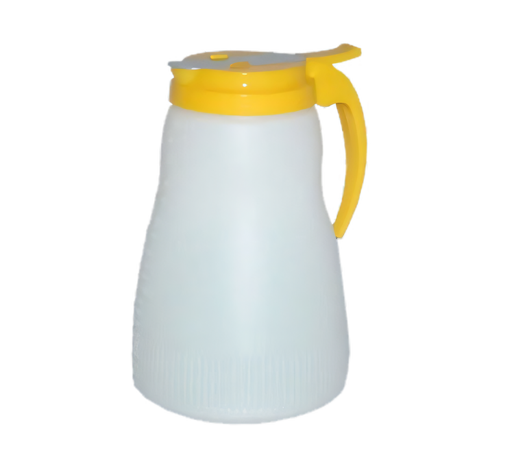 Product image #1 for Vollrath Dripcut® 64 oz White Polyethylene Syrup Server with Graduated Markings