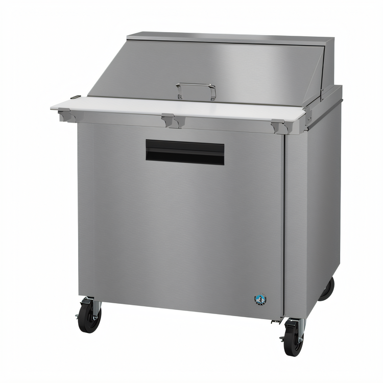 Product image #1 for Hoshizaki Steelheart SR36B-15M 36-Inch Mega Top Prep Refrigerator, 1 Section, 15 1/6-Pan, Self-Contained Rear-Mounted