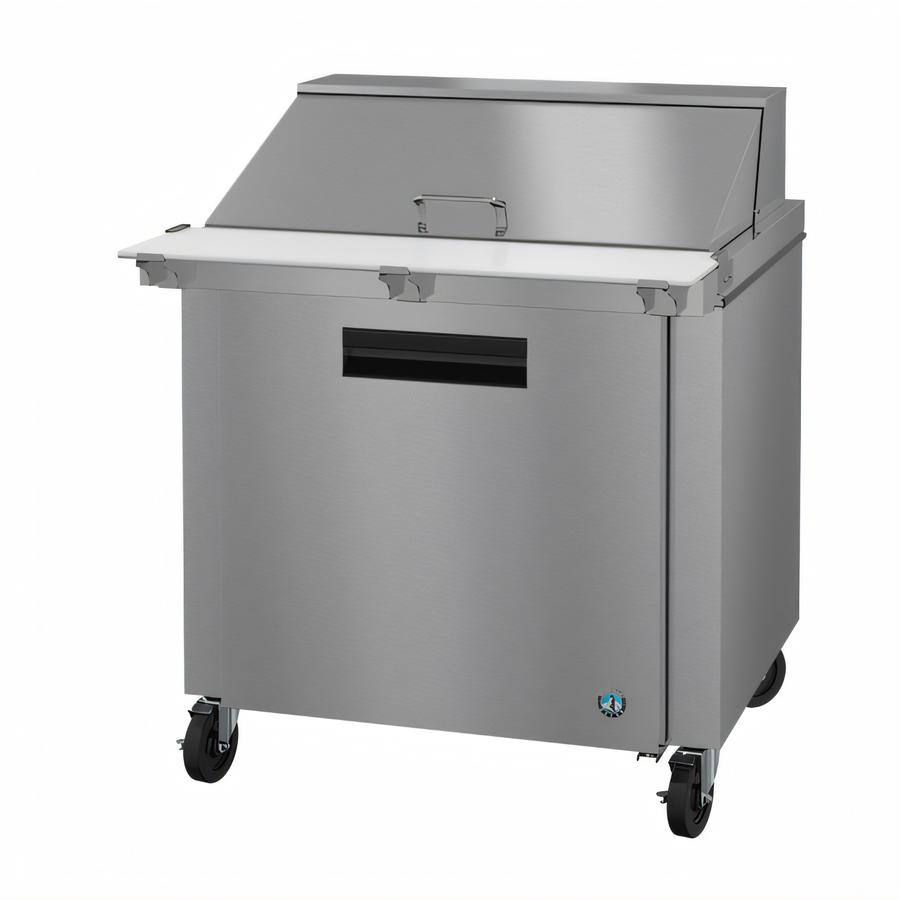 Product image #1 for Hoshizaki Steelheart SR36B-15M 36-Inch Mega Top Prep Refrigerator, 1 Section, 15 1/6-Pan, Self-Contained Rear-Mounted