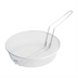 Thumbnail image #1 for Winco 12-Inch Round Medium-Mesh Breading Basket with Non-Stick White Plastic Coating