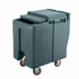 Thumbnail image #1 for Cambro SlidingLid Mobile Ice Caddy with Sliding Lid, 175 lb Capacity, Granite Gray