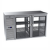 Thumbnail image #1 for Krowne Royal Series 60-Inch Two-Section Self-Contained Pass-Thru Refrigerated Back Bar Cabinet with 4 Hinged Doors