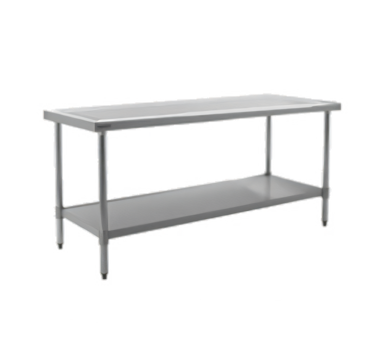 Product image #1 for Eagle Spec-Master Marine Series Stainless Steel Corner Work Table with Undershelf, 30 x 30 Inch