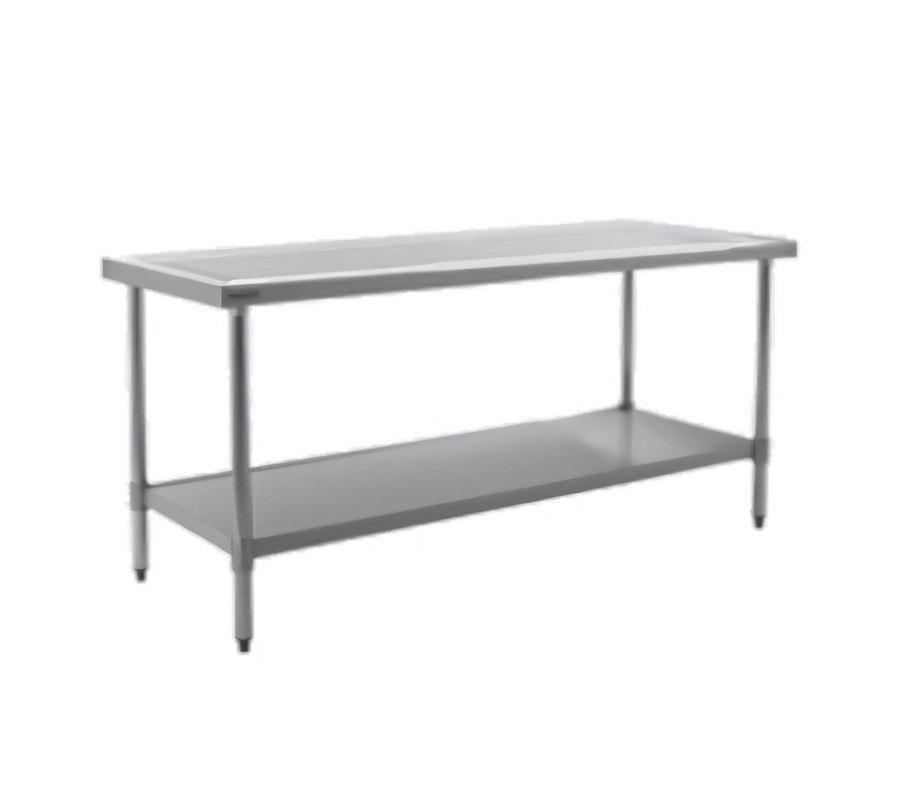 Product image #1 for Eagle Spec-Master Marine Series Stainless Steel Corner Work Table with Undershelf, 30 x 30 Inch